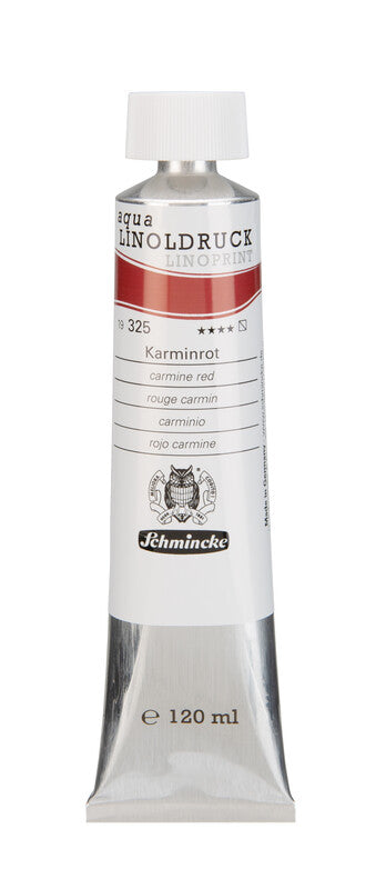 Barvy na linoryt Schmincke aqua-LINOPRINT 120 ml – 325 Karmínová červená