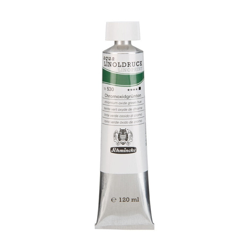 Barvy na linoryt Schmincke aqua-LINOPRINT 120 ml – 530 Zelená oxid chromu odstín
