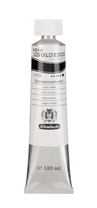 Barvy na linoryt Schmincke aqua-LINOPRINT 120 ml – 735 Slonovinová černá