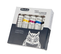 Sada linorytových barev Schmincke aqua-LINOPRINT, 5 x 20 ml