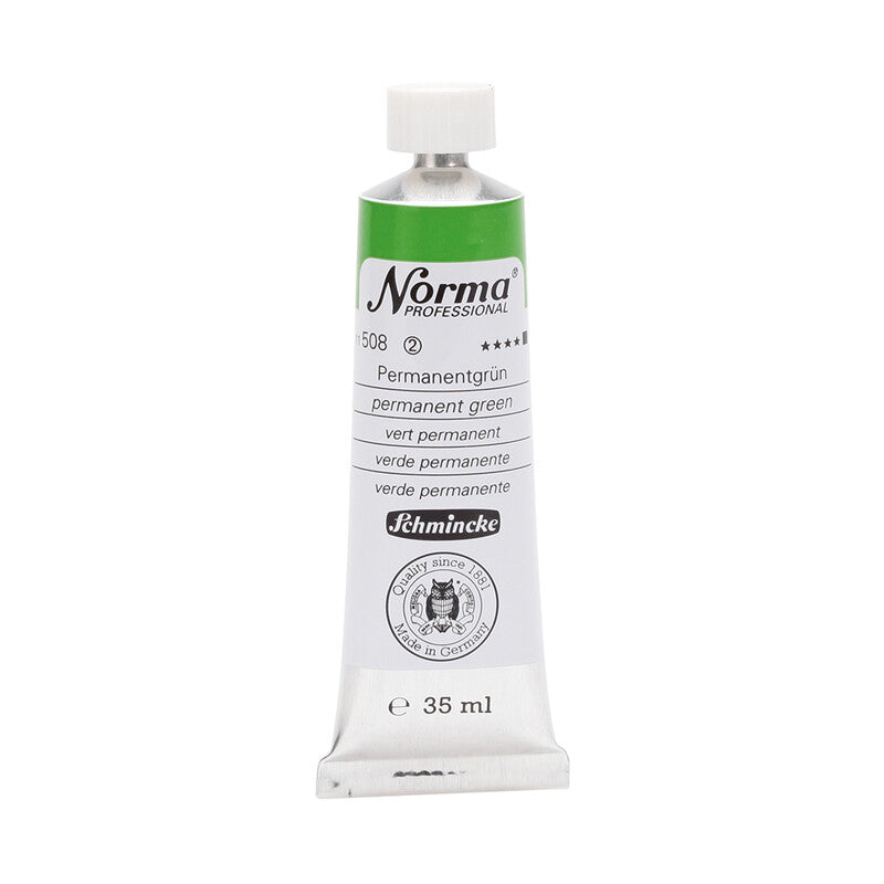 Olejové barvy Schmincke Norma Professional 35 ml – 508 Permanentní zelená
