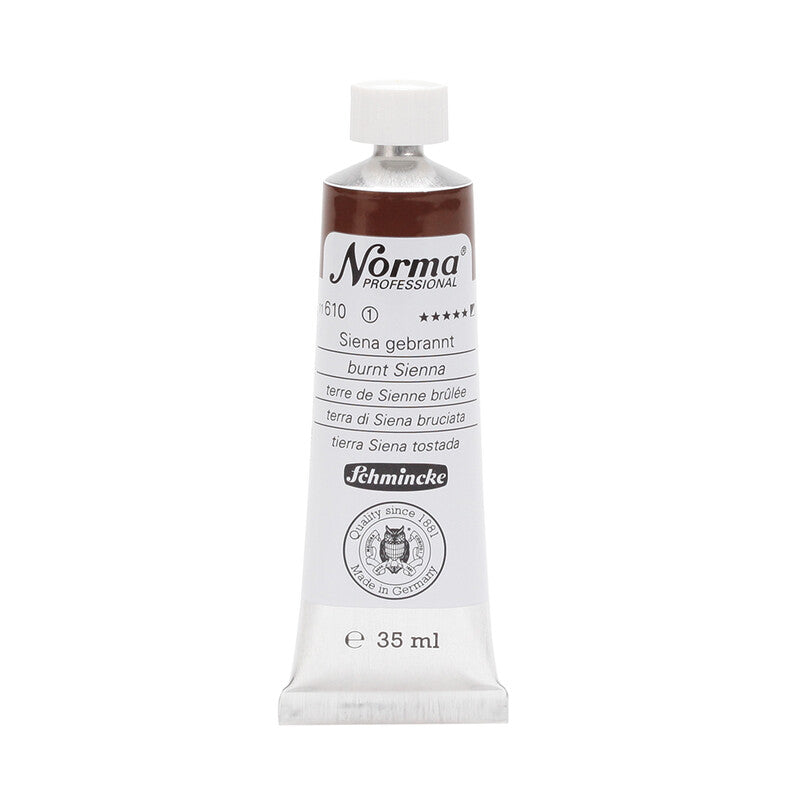 Olejové barvy Schmincke Norma Professional 35 ml – 610 Pálená siena