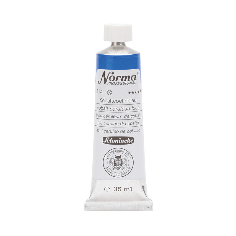Olejové barvy Schmincke Norma Professional 35 ml – 414 Kobalt cerulean modř