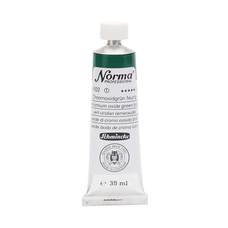 Olejové barvy Schmincke Norma Professional 35 ml – 502 Zelený oxid chromu brilantní