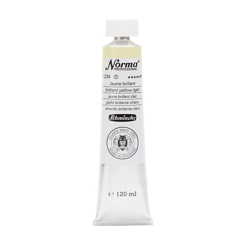 Olejové barvy Schmincke Norma Professional 120 ml – 234 Brilantní žlutá světlá