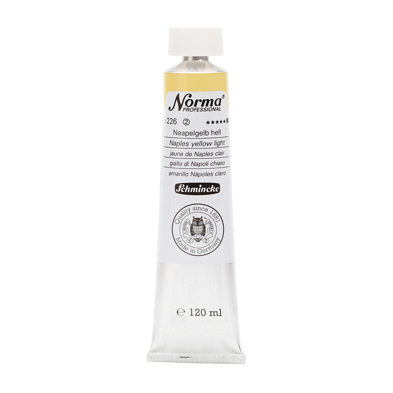 Olejové barvy Schmincke Norma Professional 120 ml – 226 Neapolská žluť světlá