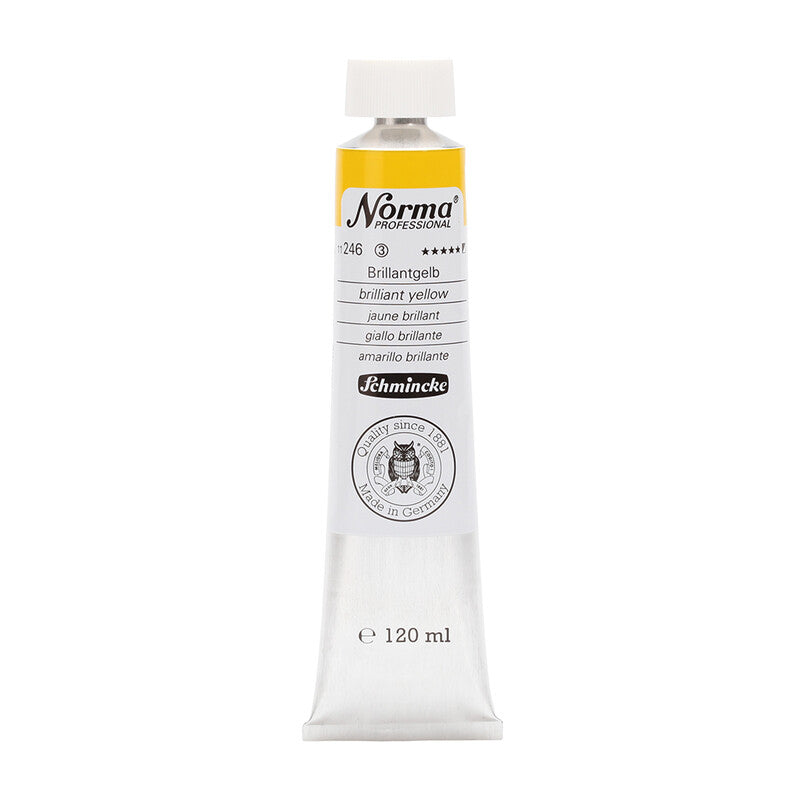 Olejové barvy Schmincke Norma Professional 120 ml – 246 Brilantní žlutá