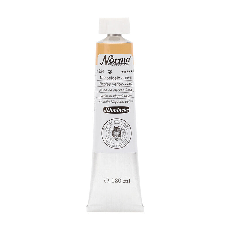 Olejové barvy Schmincke Norma Professional 120 ml – 224 Neapolská žluť tmavá