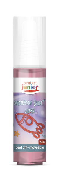 window paint 20 ml, – červená