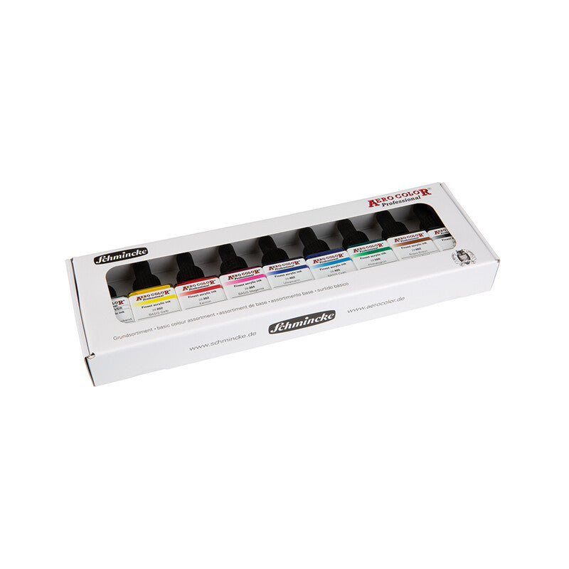 Schmincke AERO COLOR kartonový set základních barev 9 x 28 ml