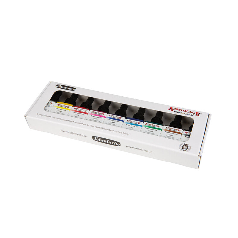 Schmincke AERO COLOR kartonový set základních barev 9 x 28 ml