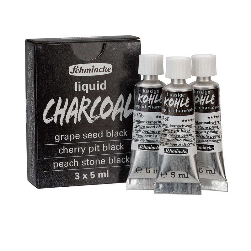 Tekutý uhel Schmincke Trio liquid charcoal