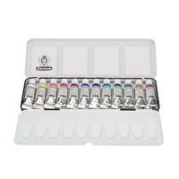 Kvašové barvy Schmincke HORADAM v kovovém setu, 12 x 5 ml