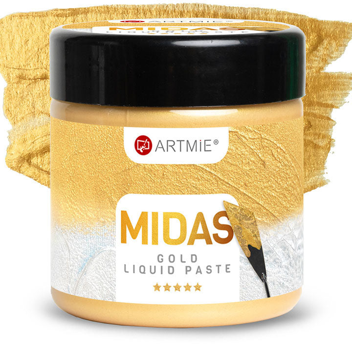Tekutá metalická pasta ARTMIE MIDAS zlatá