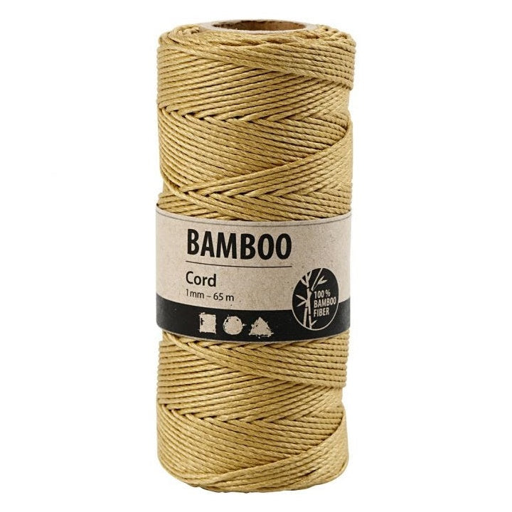 Točený bambusový provázek - 65 m