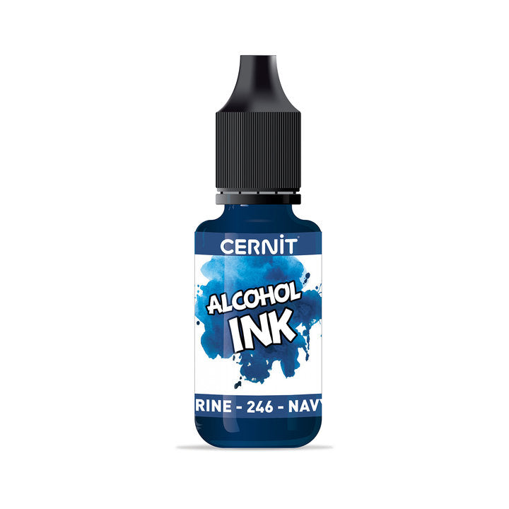 Barevný inkoust CERNIT na bázi alkoholu 20 ml – 246 tmavě modrá