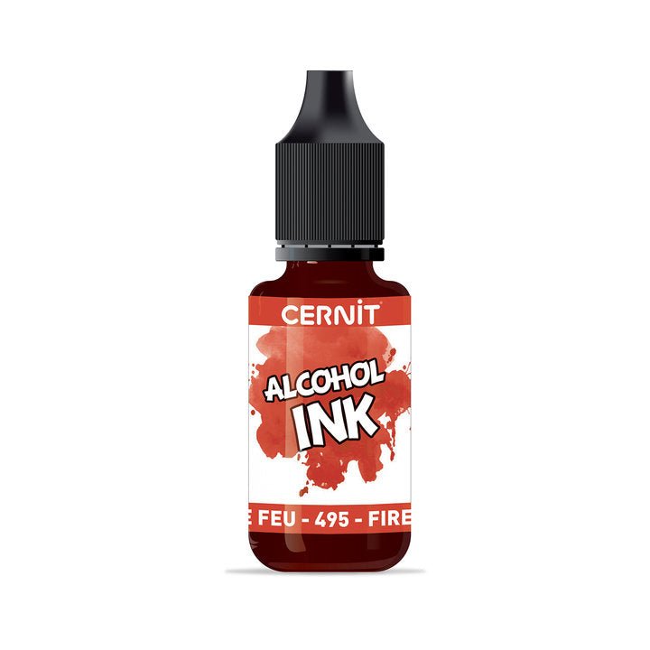 Barevný inkoust CERNIT na bázi alkoholu 20 ml – 495 ohnivě červená
