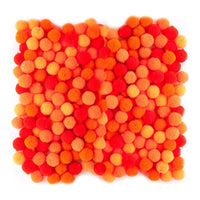 Akrylové bambulky, 1 cm - 120 ks | Různé barvy