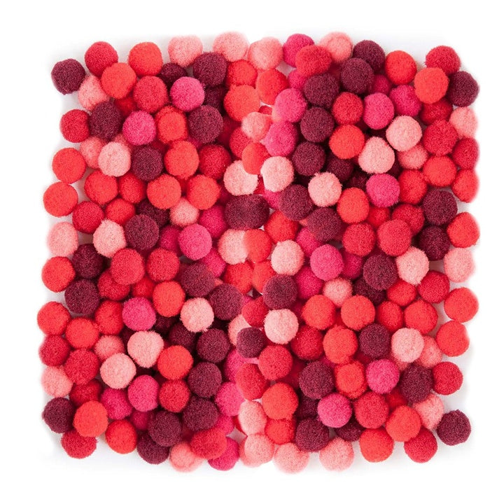 Akrylové bambulky, 1 cm - 120 ks | Různé barvy