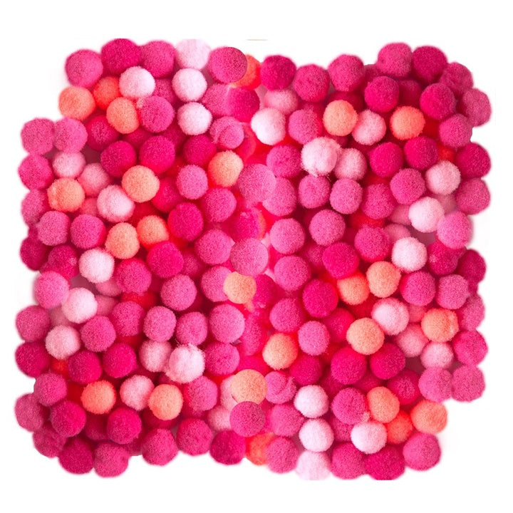 Akrylové bambulky, 1 cm - 120 ks | Různé barvy