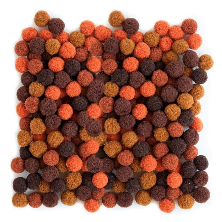 Akrylové bambulky, 1 cm - 120 ks | Různé barvy