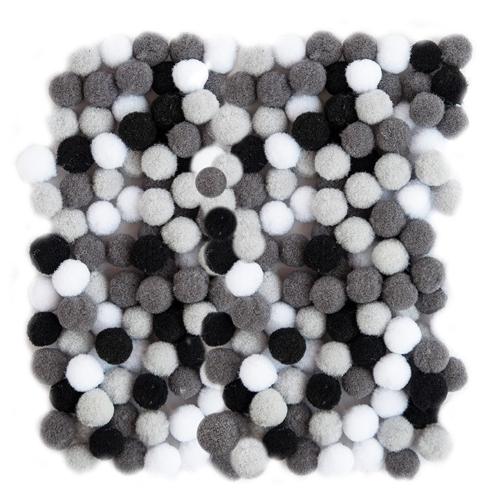 Akrylové bambulky, 1 cm - 120 ks | Různé barvy