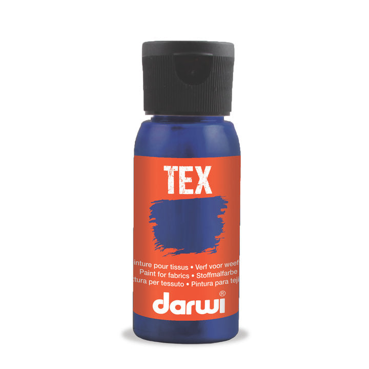 Barva na textil DARWI TEX 50 ml – 236 tmavě modrá