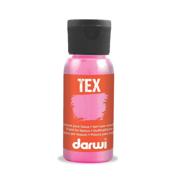 Barva na textil DARWI TEX 50 ml – 495 perleťově růžová