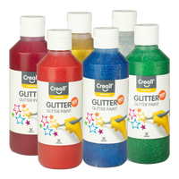 Creall sada barev Glitter – 6 × 250 ml, mix barev