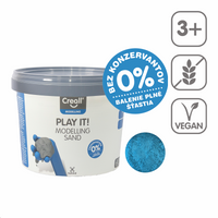 Modelovací písek Creall Play it! 750 g v kelímku – modrý