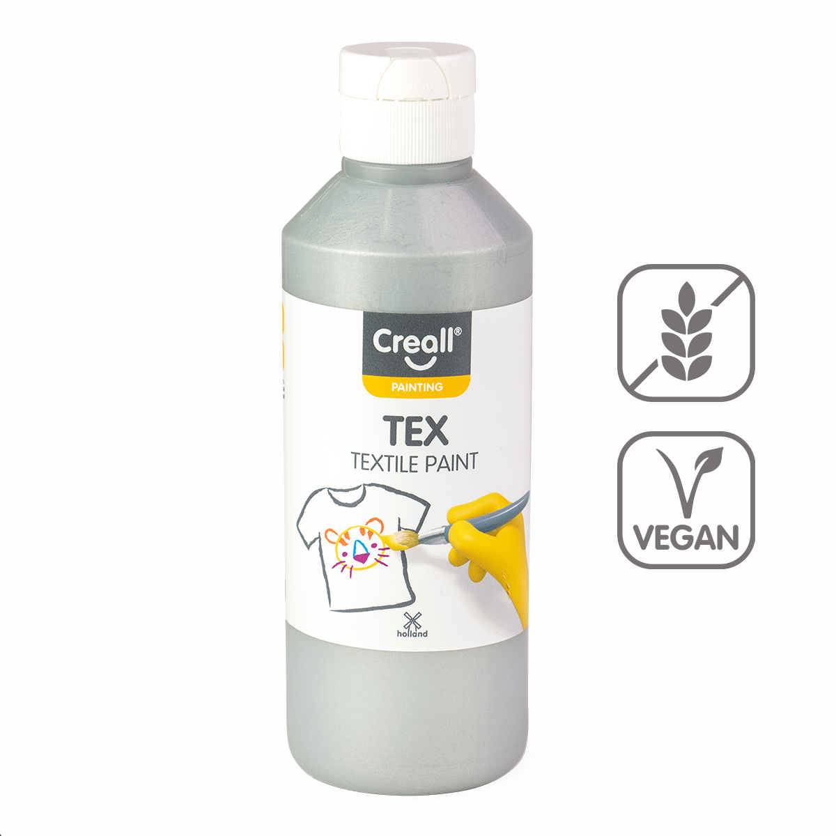 Barva na textil Creall Tex 250 ml – stříbrná