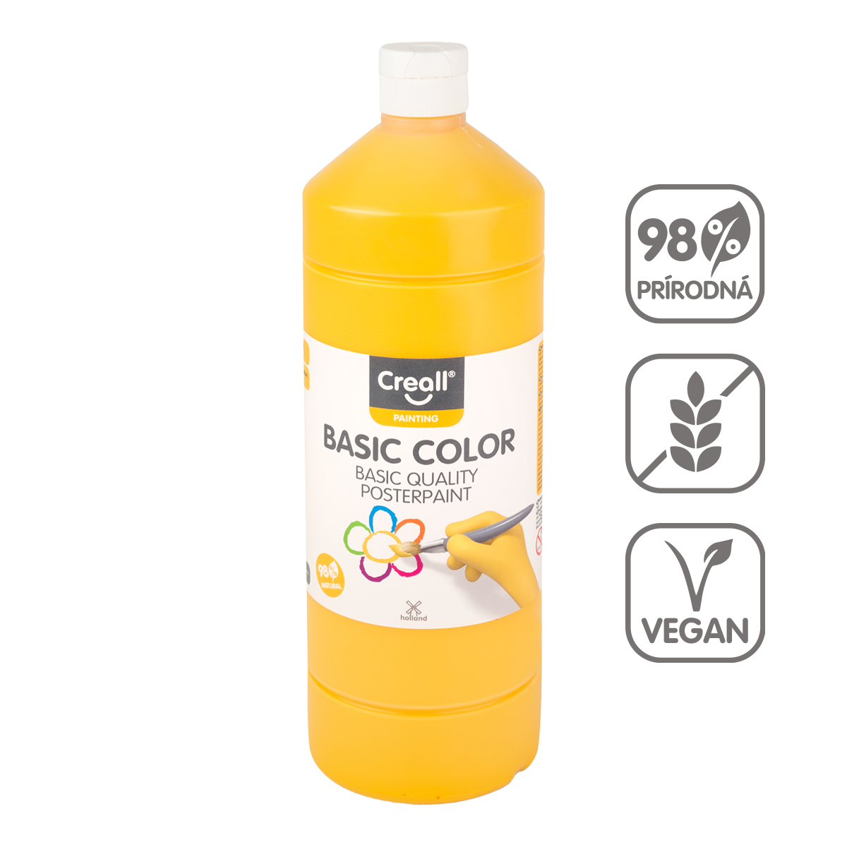 Temperová barva Creall 500 ml – tmavě žlutá