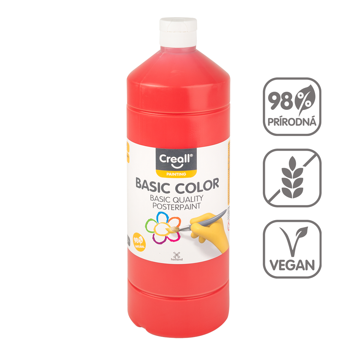 Temperová barva Creall 500 ml – světle červená