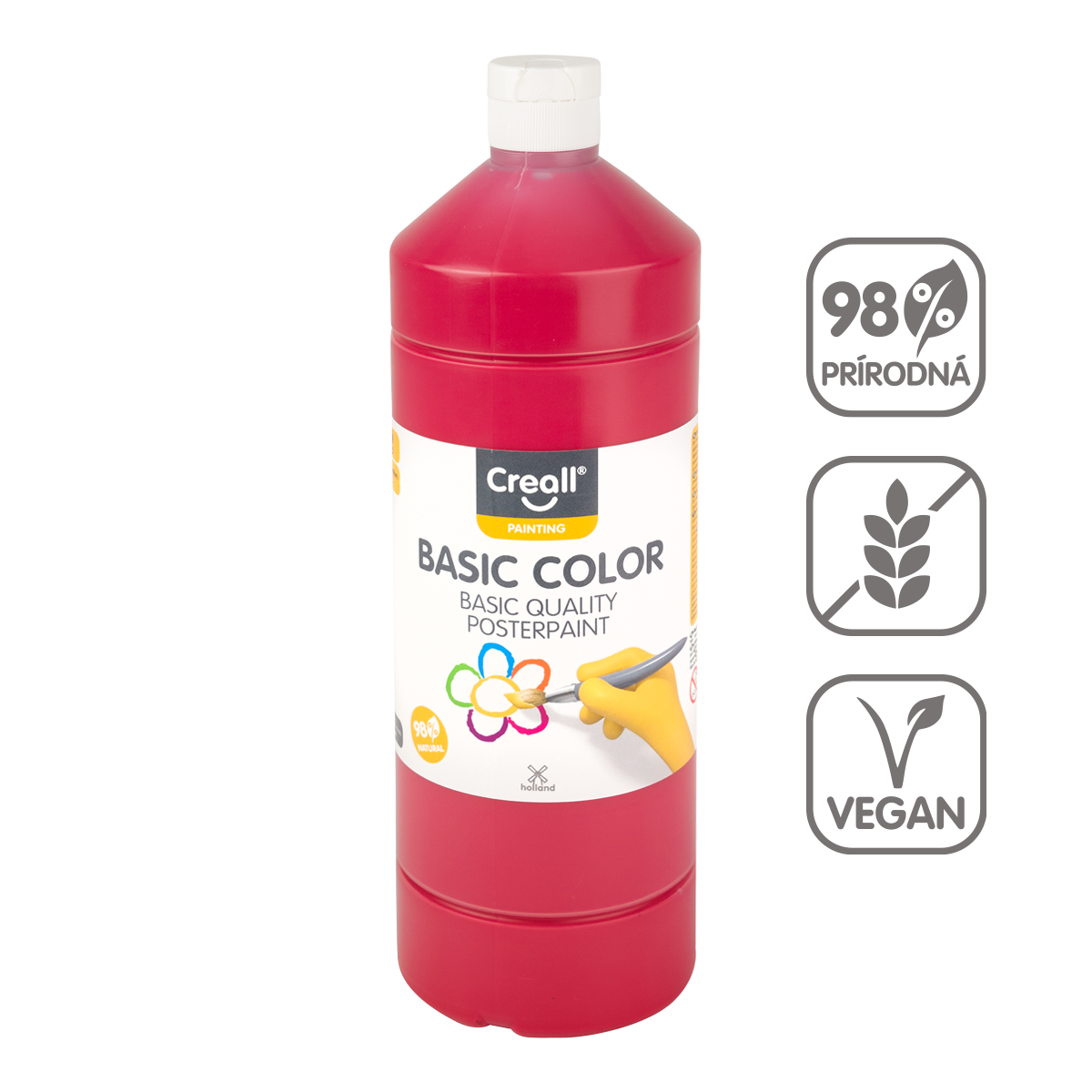 Temperová barva Creall 500 ml – tmavě červená