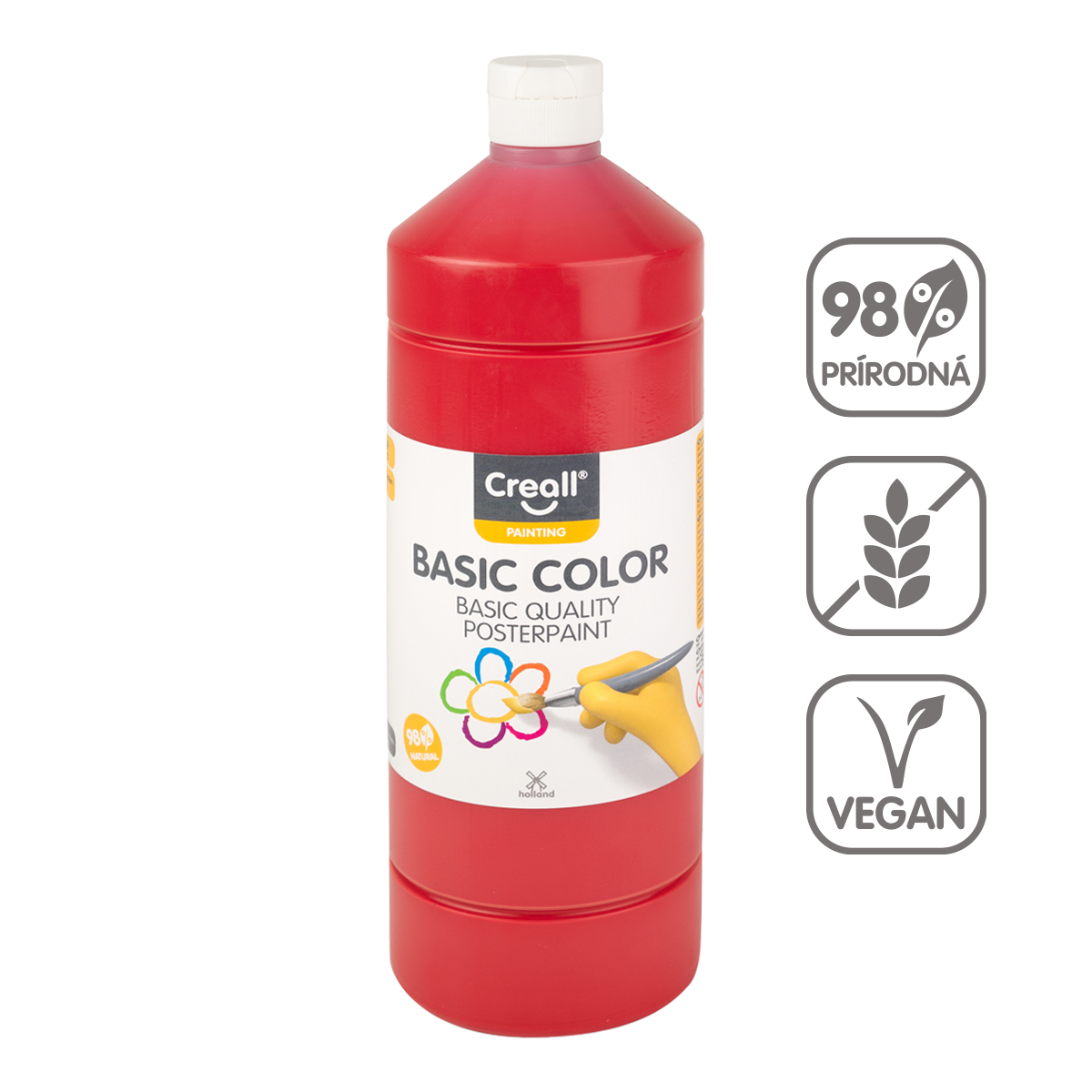 Temperová barva Creall 500 ml – červená