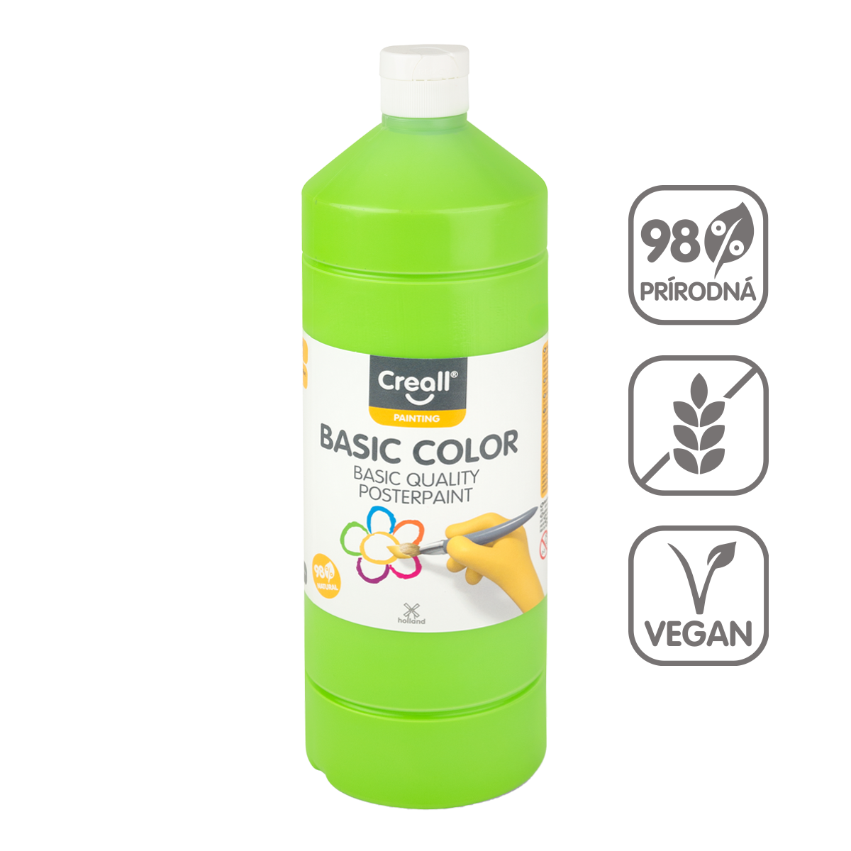 Temperová barva Creall 500 ml – světle zelená