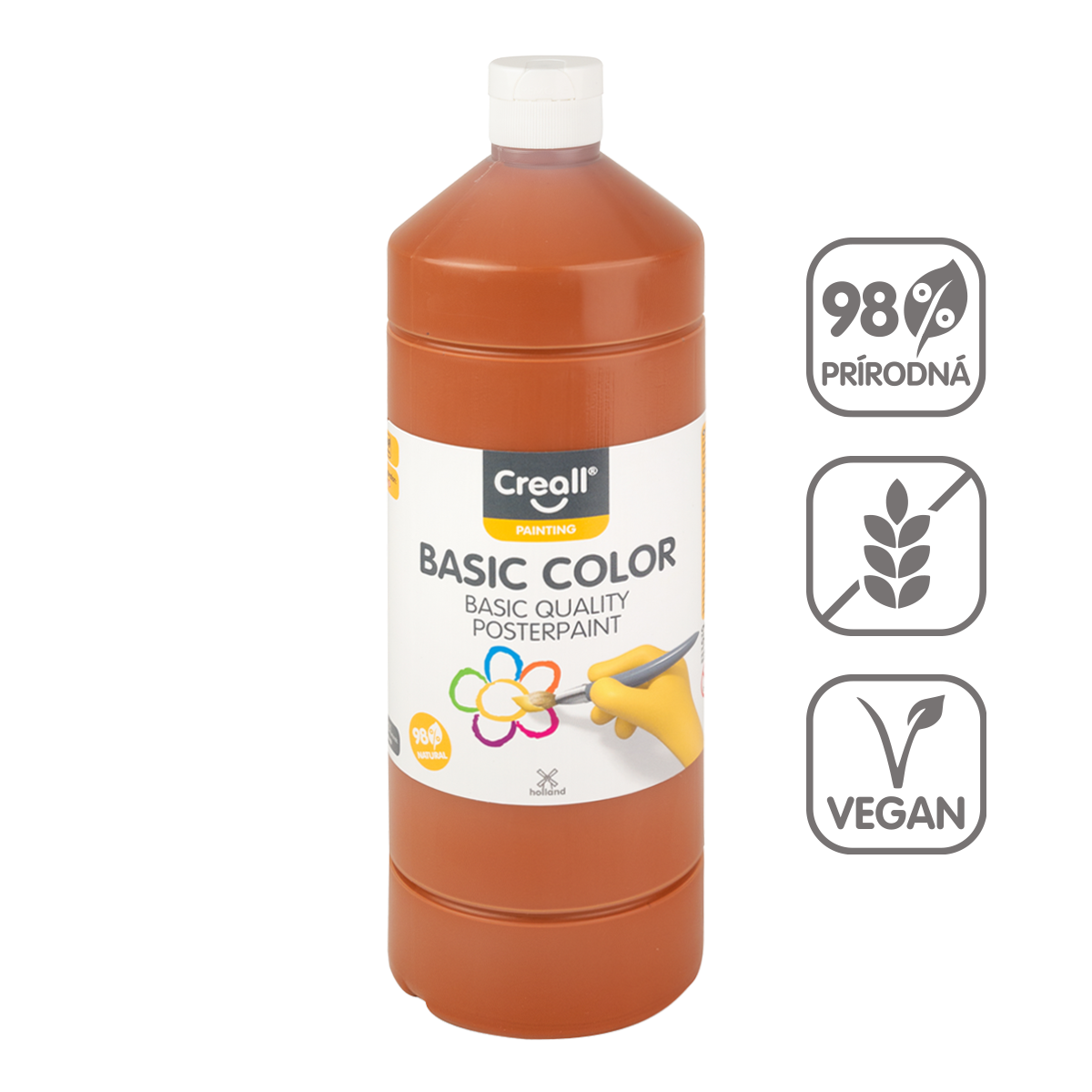 Temperová barva Creall 500 ml – světle hnědá