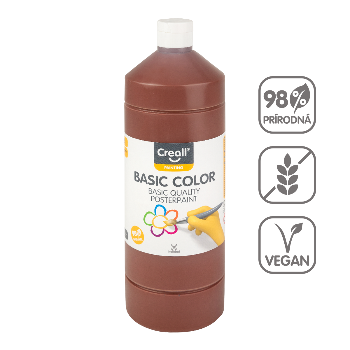 Temperová barva Creall 500 ml – tmavě hnědá