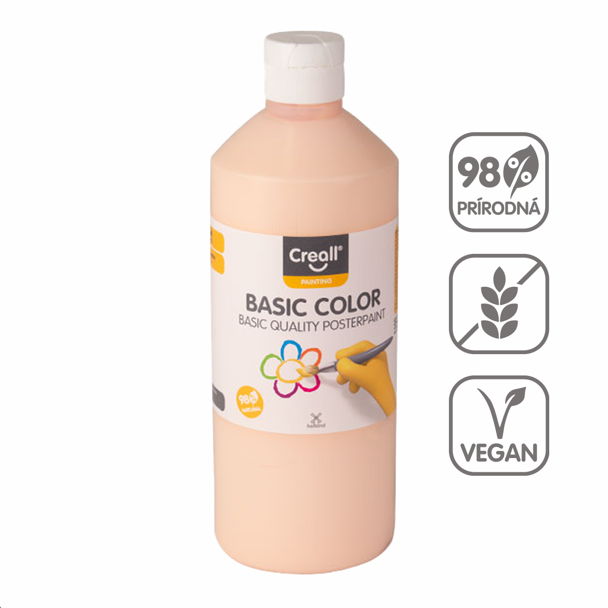 Temperová barva Creall 500 ml – pastelově oranžová