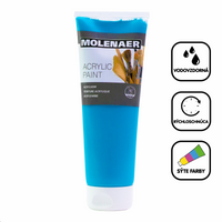 Akrylová barva Molenaer 250 ml – tyrkysová