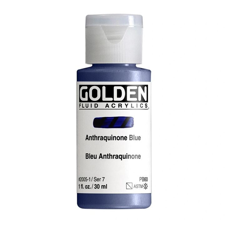ZLATÁ tekutá akrylová barva 30 ml – 2005 antracitově modrá