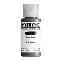 ZLATÁ tekutá akrylová barva 30 ml – 2010 kostěná černá