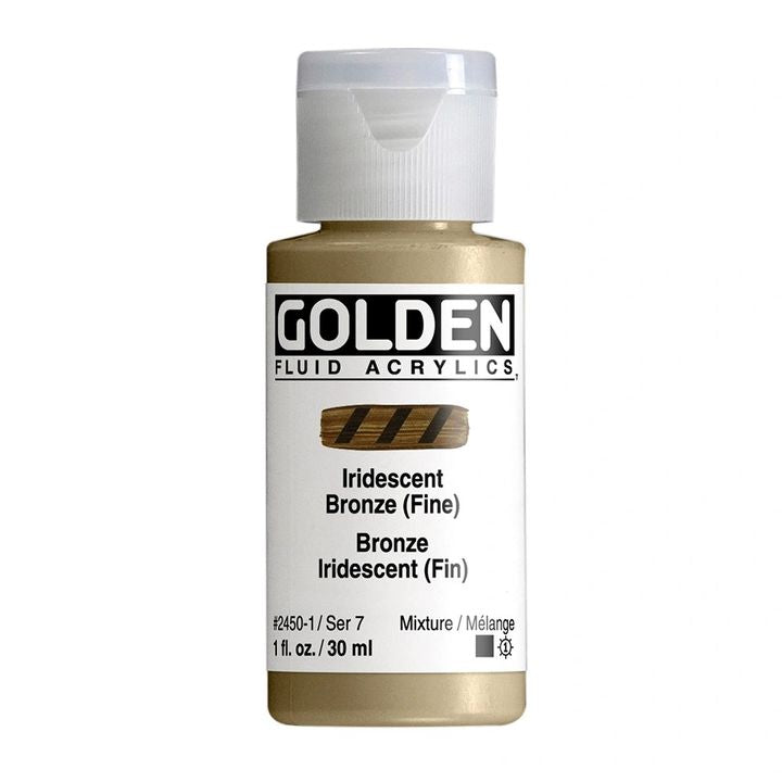 ZLATÁ Fluidní iridescentní akrylová barva 30 ml – 2450 bronz