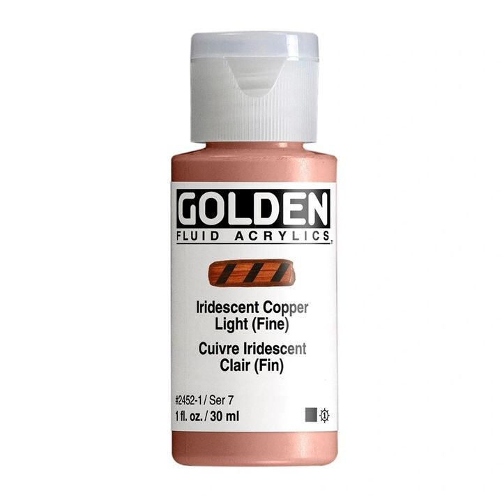 ZLATÁ Fluidní iridescentní akrylová barva 30 ml – 2452 měděné světlo