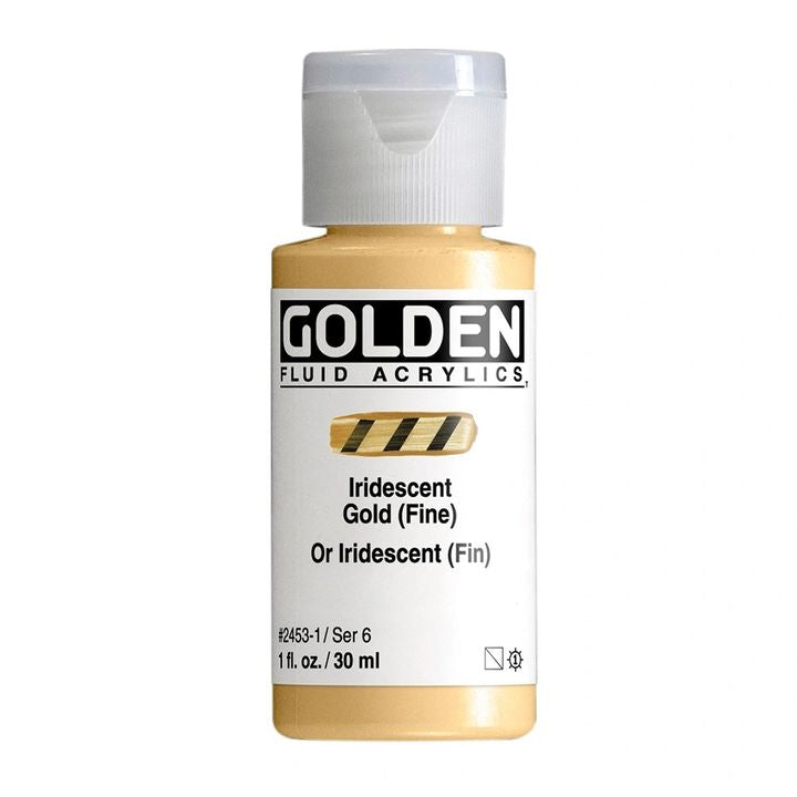ZLATÁ Fluidní iridescentní akrylová barva 30 ml – 2453 zlatých
