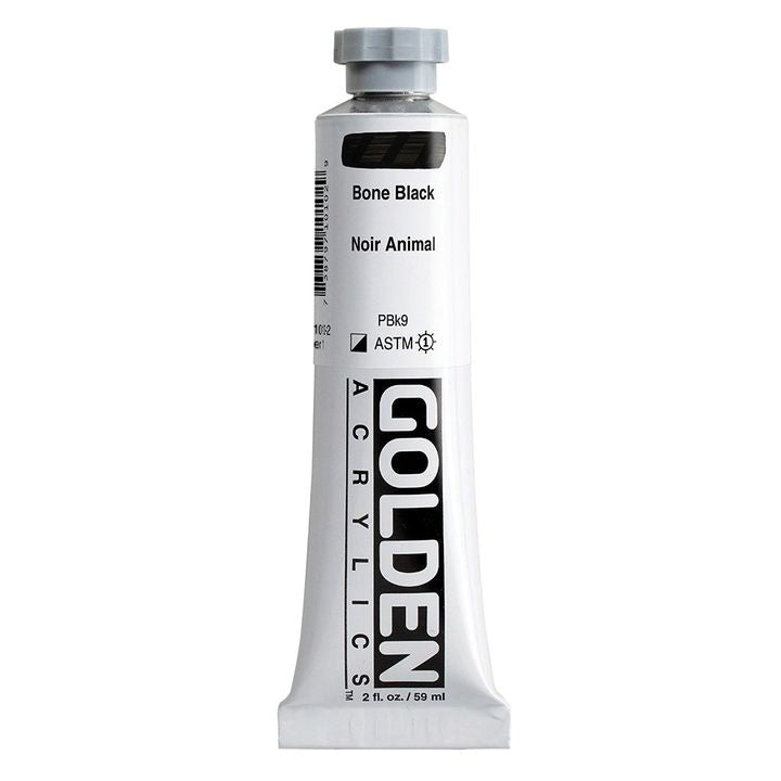 GOLDEN Heavy Body Acrylic Paint 148 ml – 1010 kostěná černá