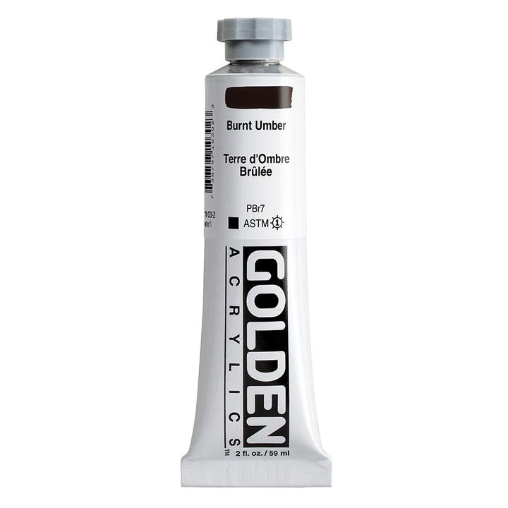 GOLDEN Heavy Body Acrylic Paint 148 ml – Spáleno 1030 umbry