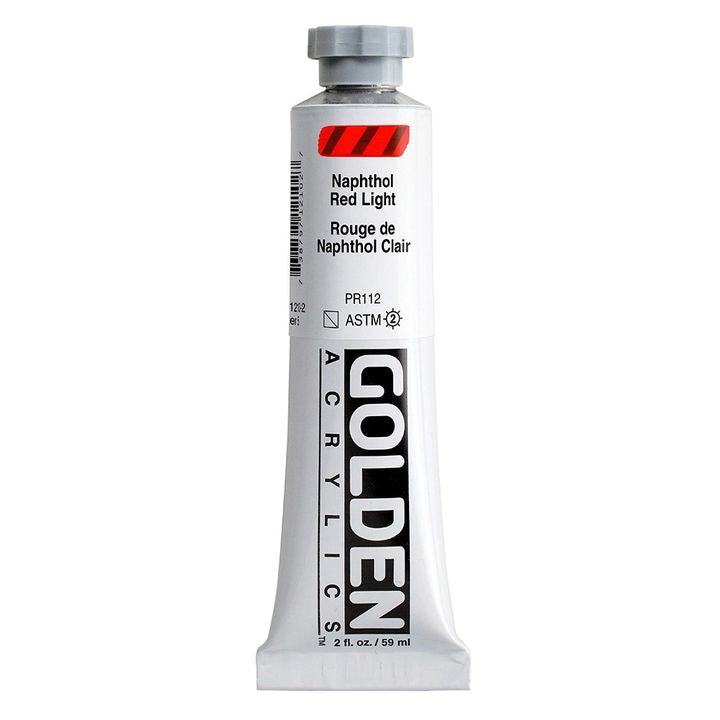 GOLDEN Heavy Body Acrylic Paint 148 ml – 1210 naftol světle červená