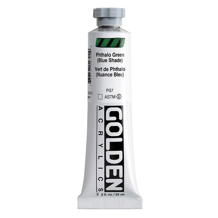 GOLDEN Heavy Body Acrylic Paint 148 ml – 1270 ftalo zelená (modrý odstín)