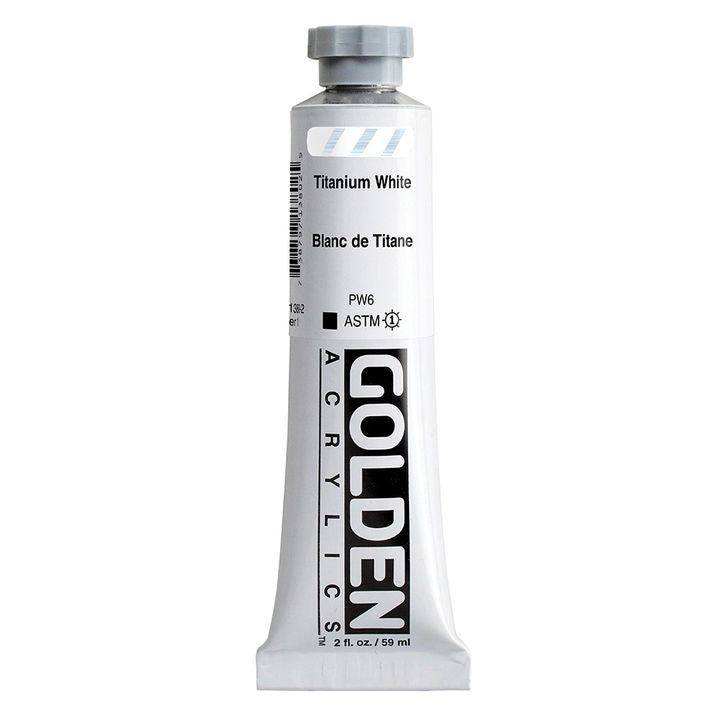 GOLDEN Heavy Body Acrylic Paint 148 ml – 1380 titanová bílá